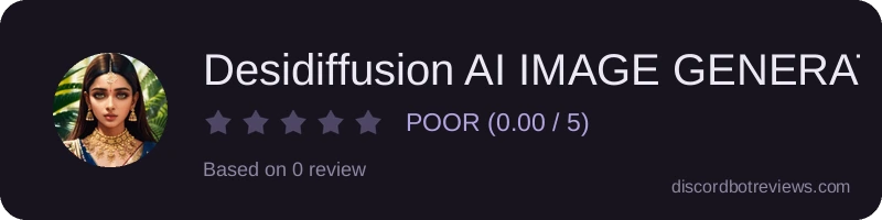 Rating widget preview for Desidiffusion AI IMAGE GENERATOR