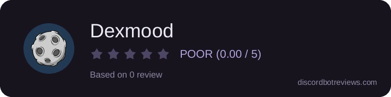 Rating widget preview for Dexmood