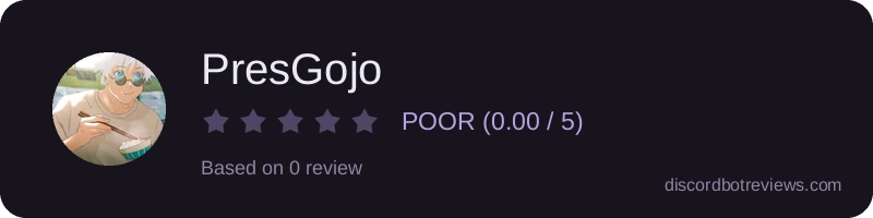 Rating widget preview for PresGojo