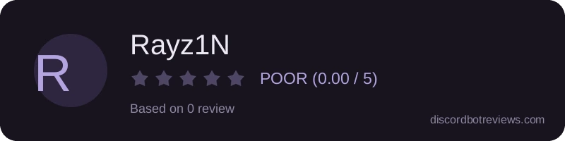 Rating widget preview for Rayz1N