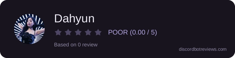 Rating widget preview for Dahyun