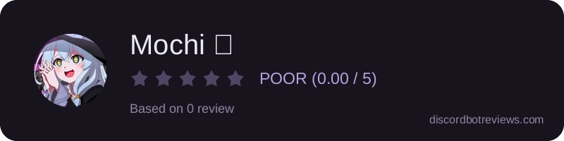 Rating widget preview for Mochi 🍥