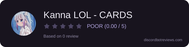 Rating widget preview for Kanna LOL - CARDS