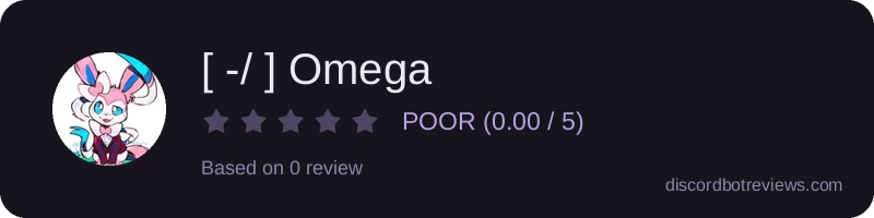 Rating widget preview for [ -/ ] Omega