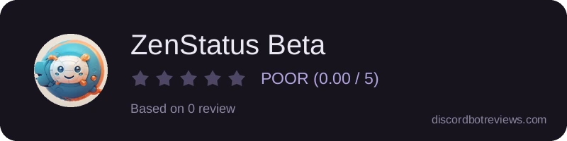 Rating banner for ZenStatus Beta