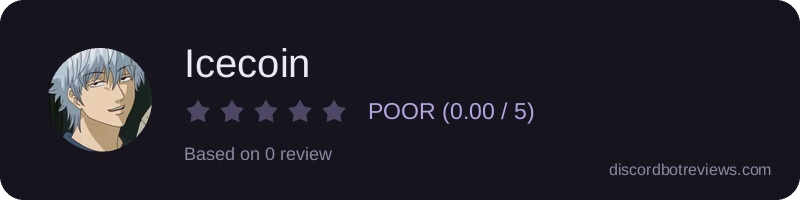 Rating widget preview for Icecoin