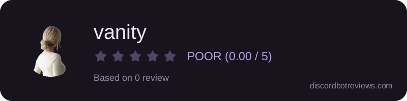 Rating widget preview for vanity