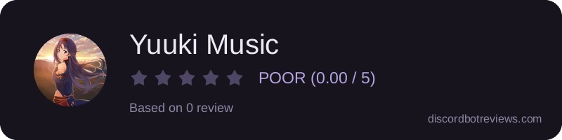 Rating widget preview for Yuuki Music