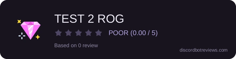 Rating widget preview for TEST 2 ROG