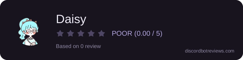 Rating widget preview for Daisy