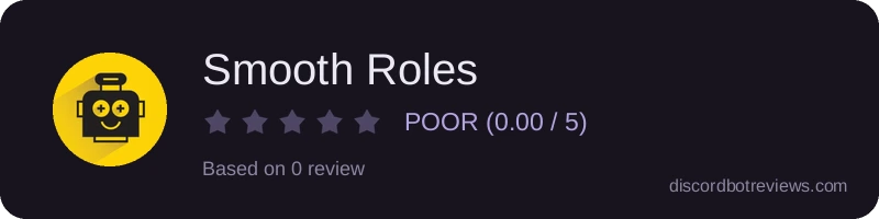 Rating widget preview for Smooth Roles