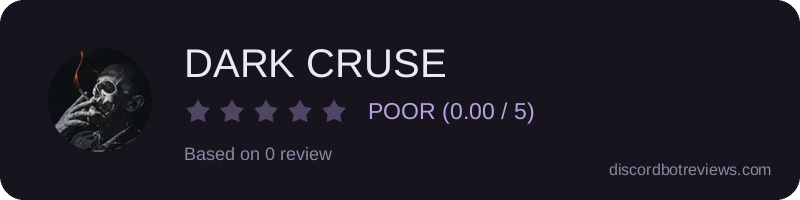 Rating widget preview for DARK CRUSE