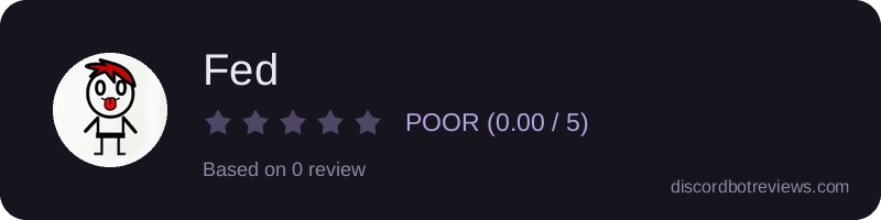 Rating widget preview for Fed
