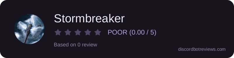 Rating widget preview for Stormbreaker