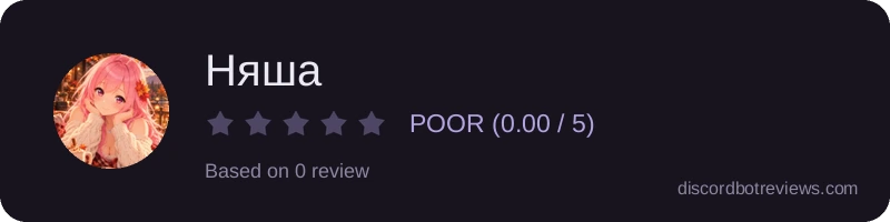 Rating widget preview for Няша