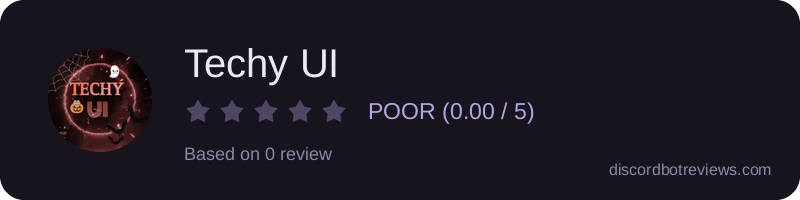 Rating widget preview for Techy UI