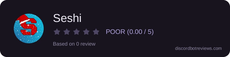 Rating widget preview for Seshi