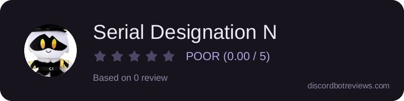 Rating banner for Serial Designation N