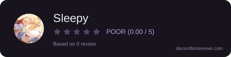 Rating widget preview for Sleepy