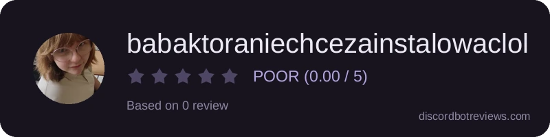 Rating widget preview for babaktoraniechcezainstalowaclol