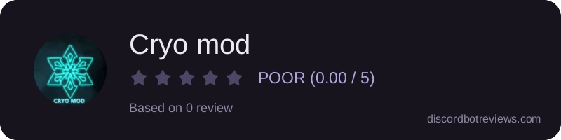 Rating widget preview for Cryo mod