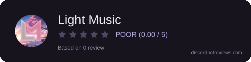 Rating widget preview for Light Music