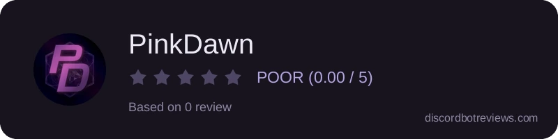 Rating banner for PinkDawn