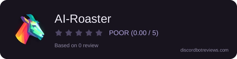 Rating widget preview for AI-Roaster