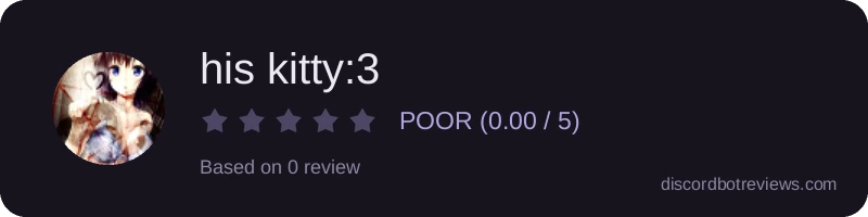Rating widget preview for his kitty:3