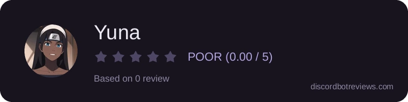 Rating widget preview for Yuna