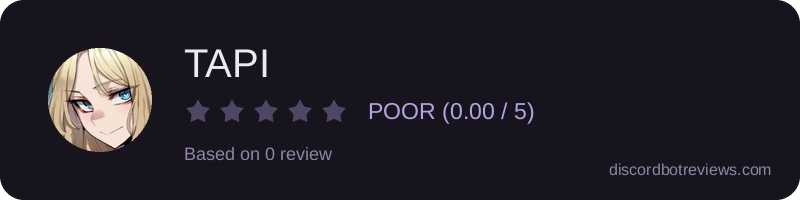 Rating widget preview for TAPI