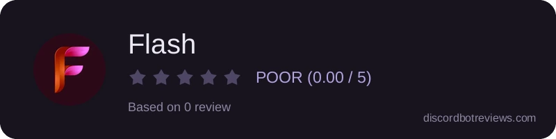 Rating widget preview for Flash