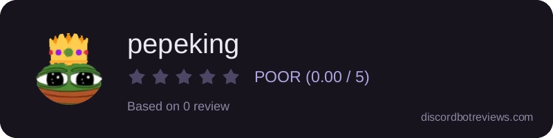 Rating banner for pepeking