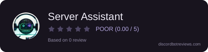 Rating widget preview for Server Assistant