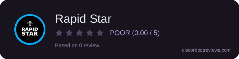 Rating widget preview for Rapid Star