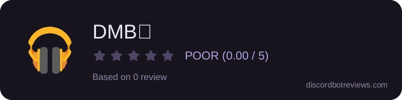 Rating widget preview for DMB🎵