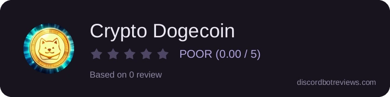 Rating widget preview for Crypto Dogecoin 