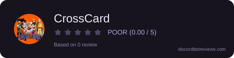 Rating widget preview for CrossCard