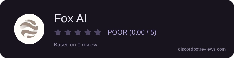 Rating widget preview for Fox AI