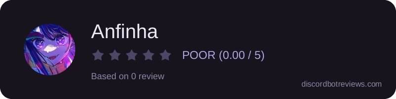 Rating widget preview for Anfinha