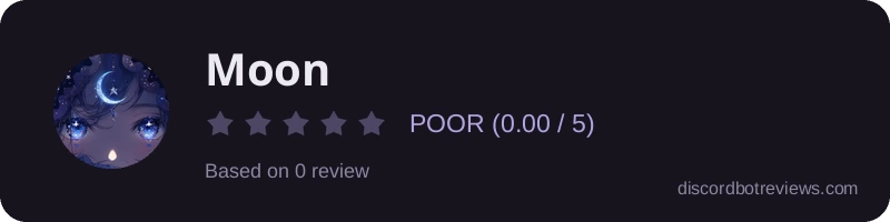 Rating widget preview for 𝐌𝐨𝐨𝐧