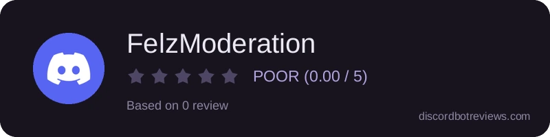Rating widget preview for FelzModeration
