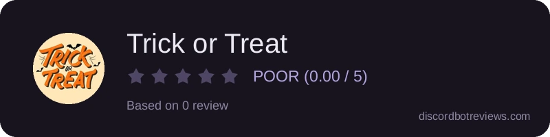 Rating widget preview for Trick or Treat