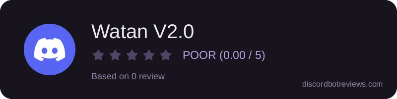 Rating widget preview for Watan V2.0