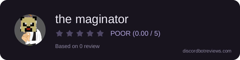 Rating widget preview for the maginator