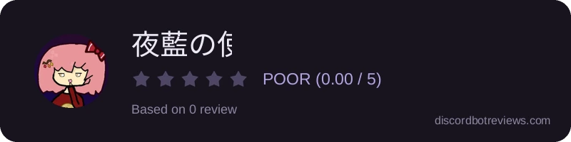 Rating widget preview for 夜藍の使い