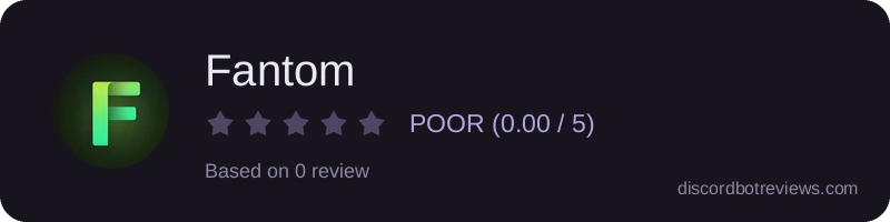 Rating widget preview for Fantom