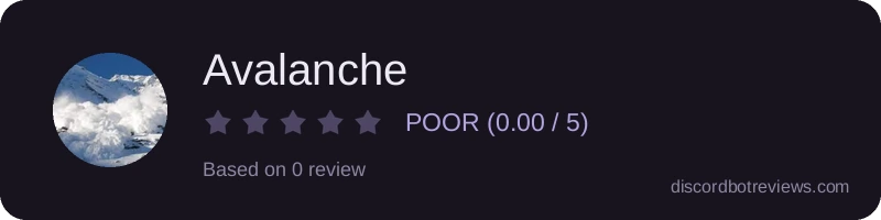Rating widget preview for Avalanche