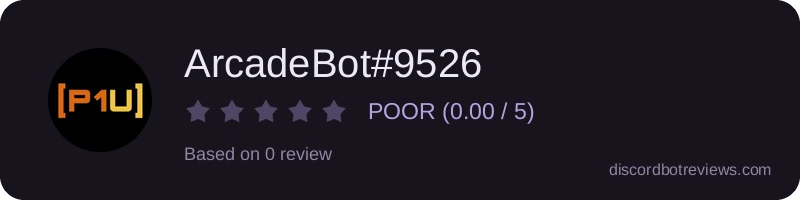 Rating widget preview for ArcadeBot#9526