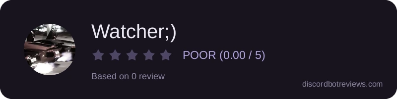 Rating widget preview for Watcher;)